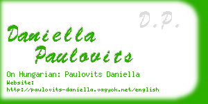daniella paulovits business card